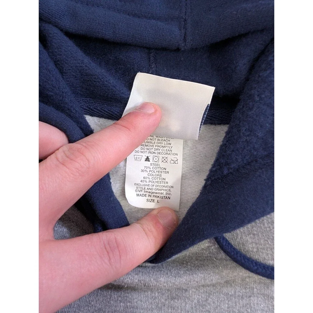 Vintage Detroit Tigers Embroidered Hoodie L Baseball Y2K 07 Lee Sport Sweatshirt